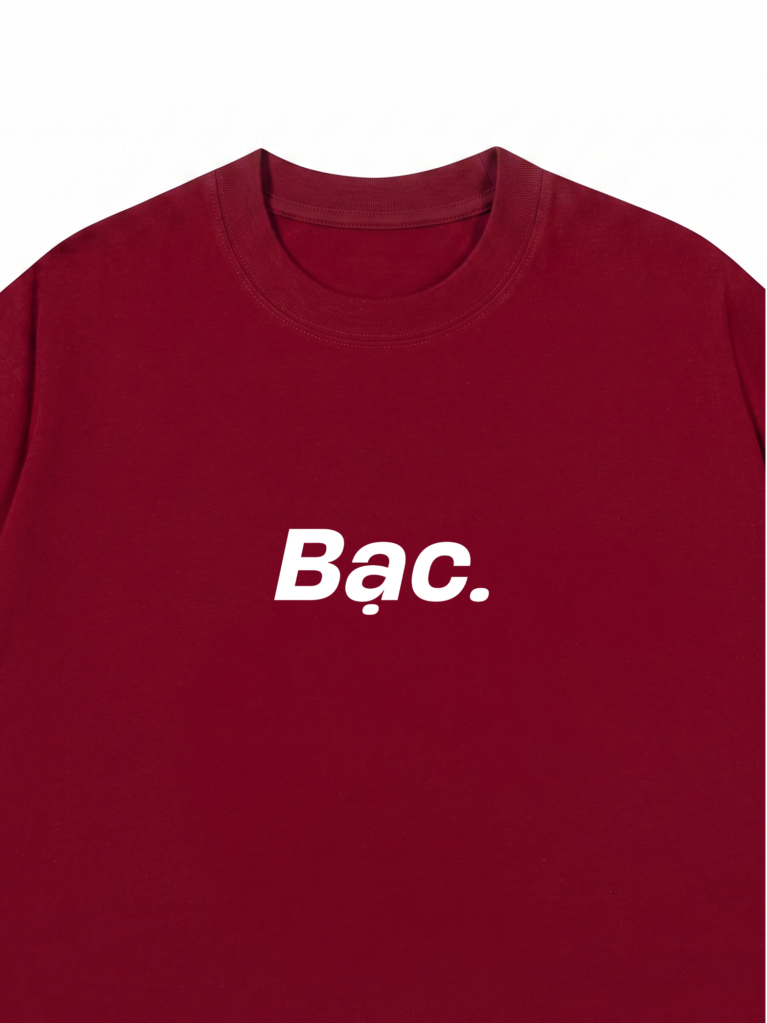 Áo Thun Relaxed Fit Đỏ Bạc