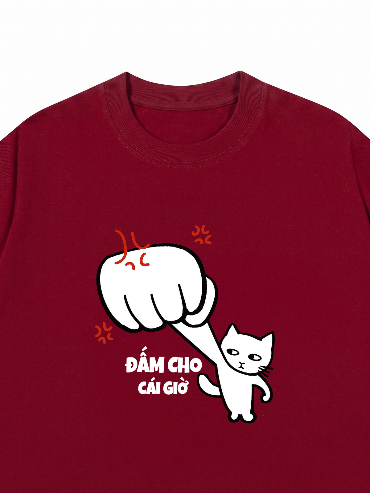 Áo Thun Relaxed Fit Đấm Cho Cái Giờ
