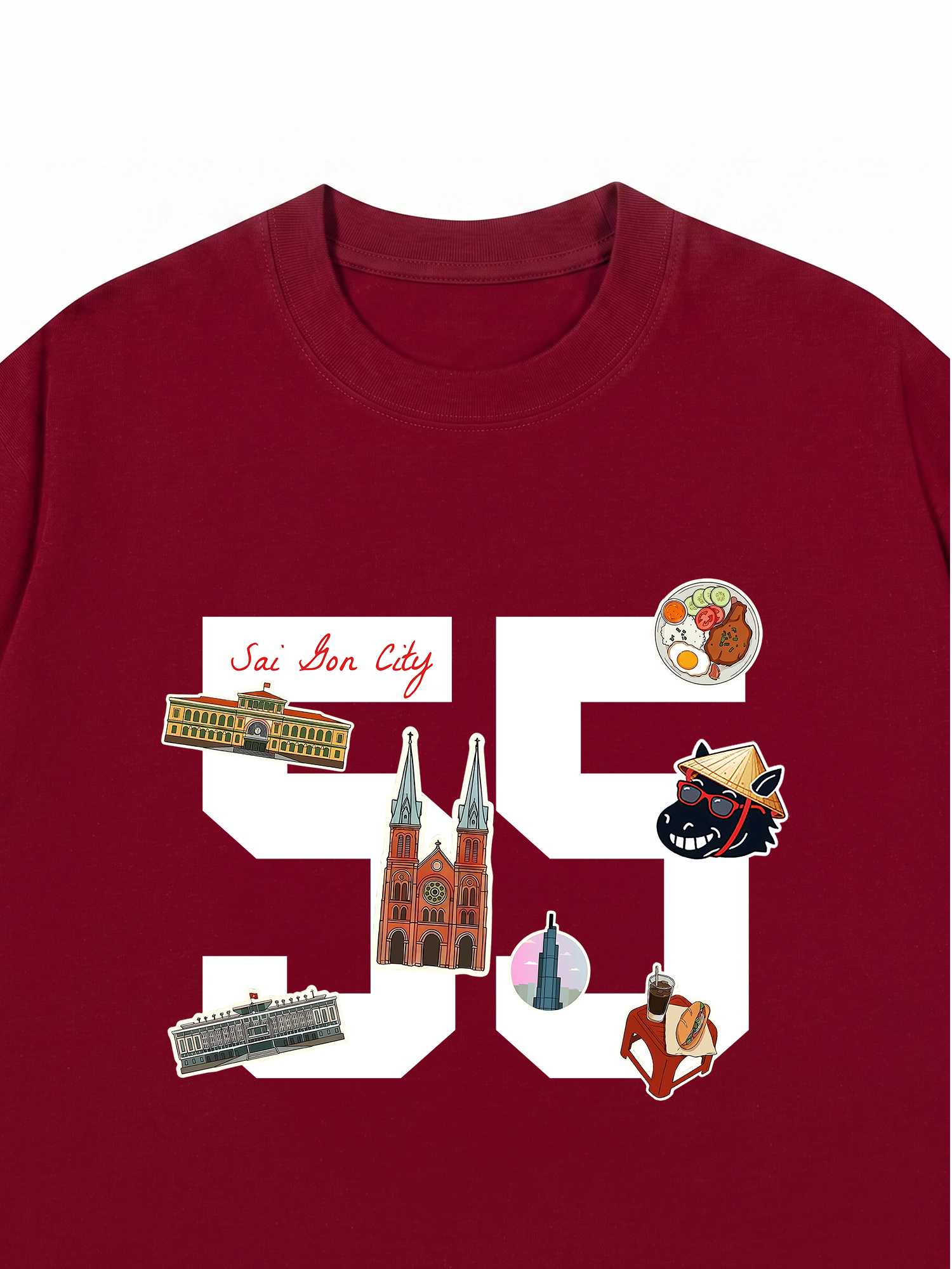 Áo Thun Relaxed Fit Sài Gòn 55