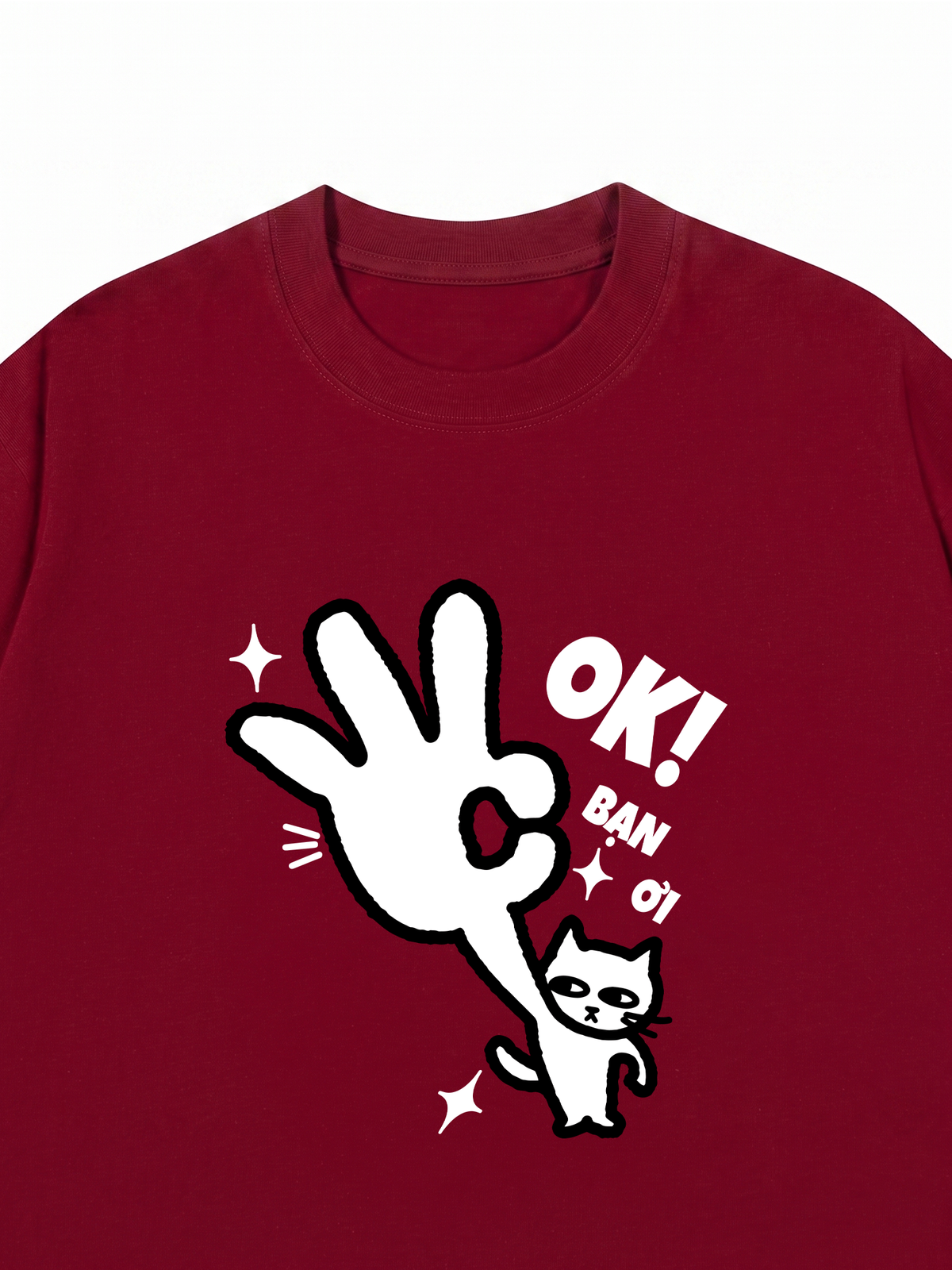 Áo Thun Relaxed Fit Ok Bạn Ơi