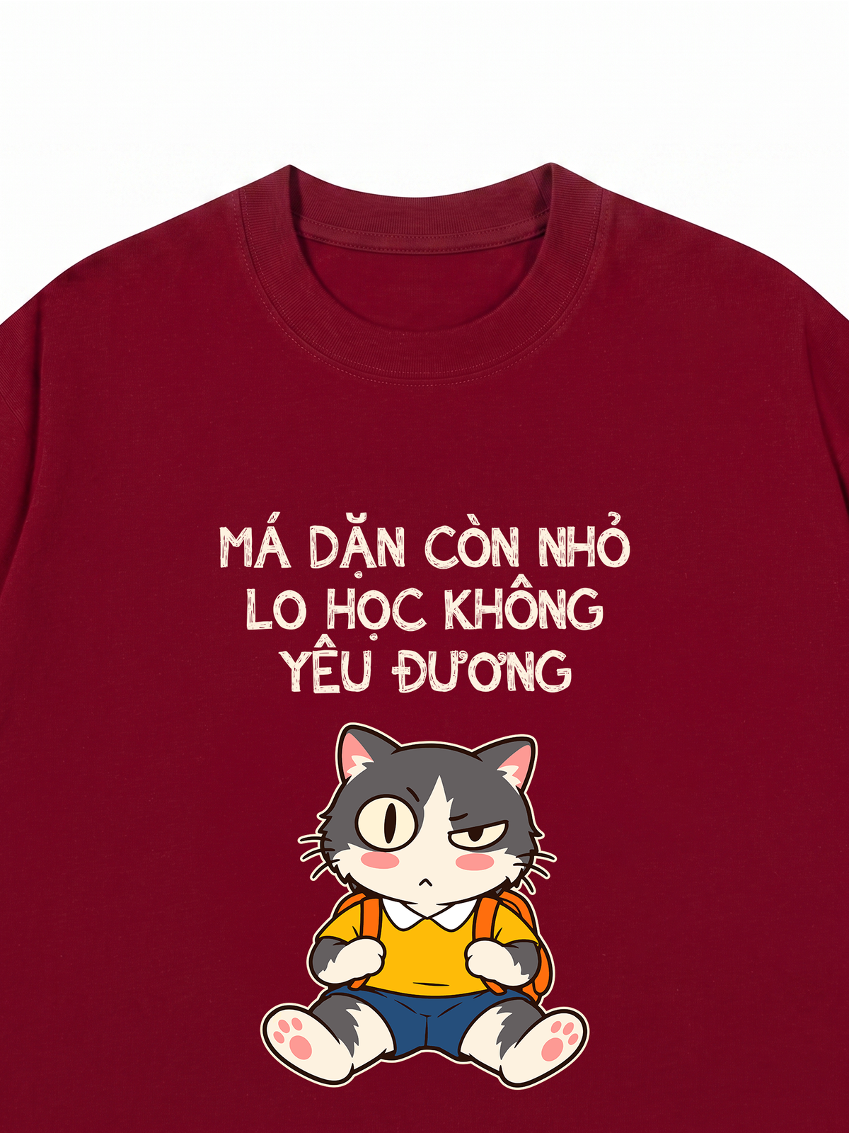 Áo Thun Relaxed Fit Còn Nhỏ Lo Học