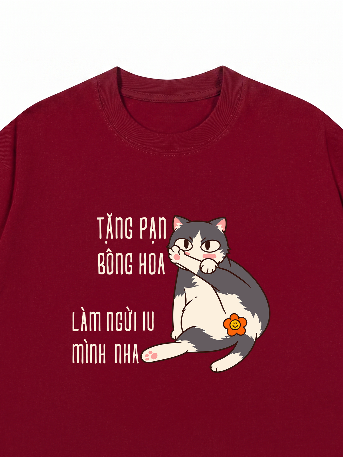 Áo Thun Relaxed Fit Tặng Bạn Bông Hoa