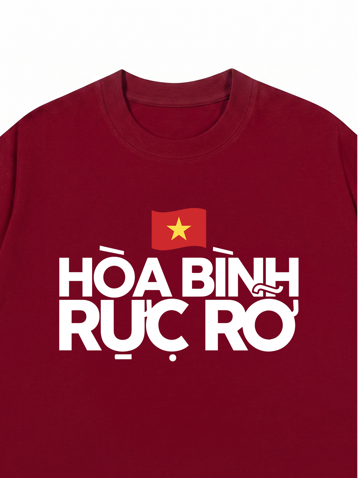 Áo Thun Relaxed Fit Hòa Bình Rực Rỡ