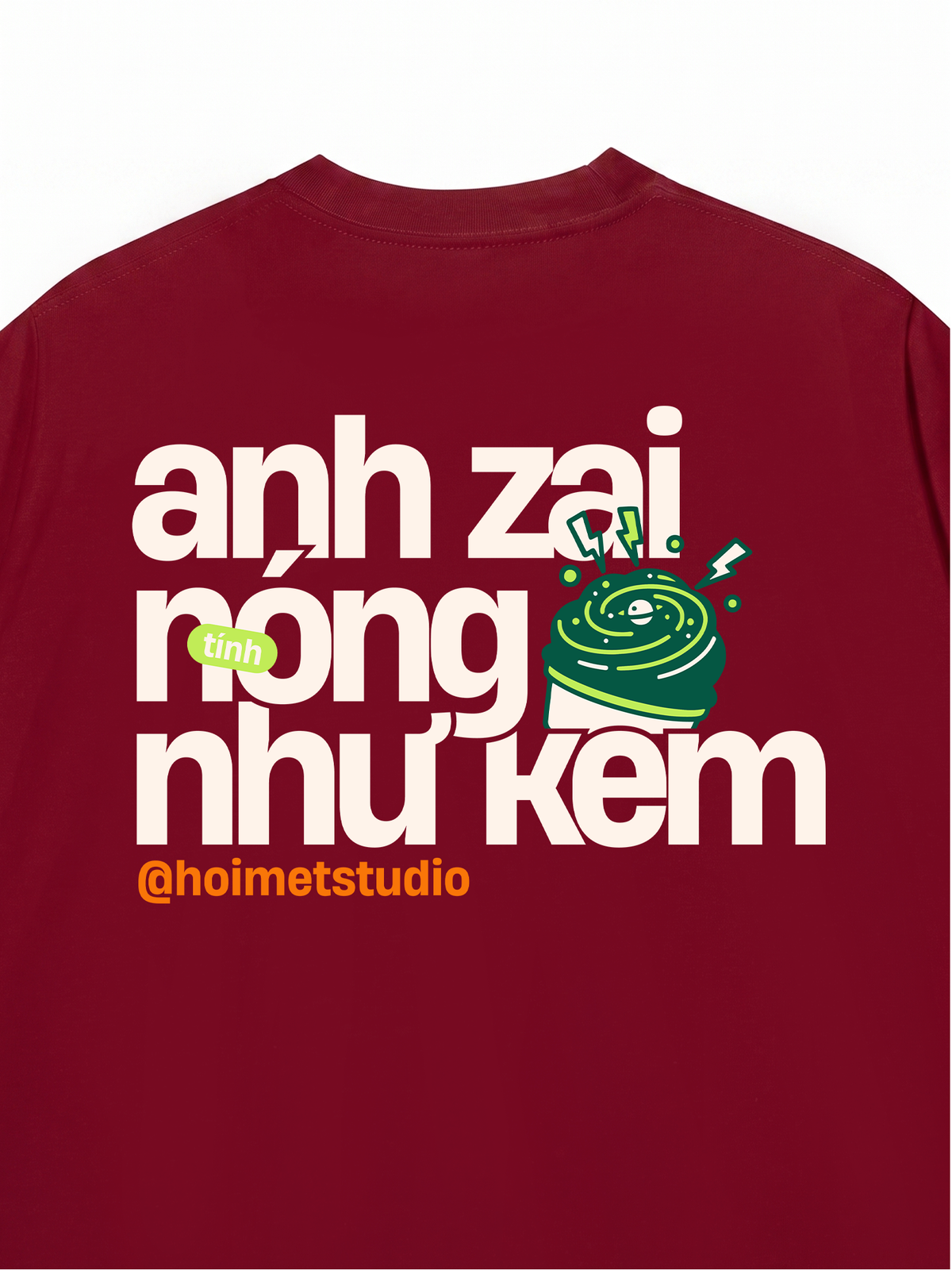 Áo Thun Relaxed Fit Anh Zai Tính Nóng Như Kem