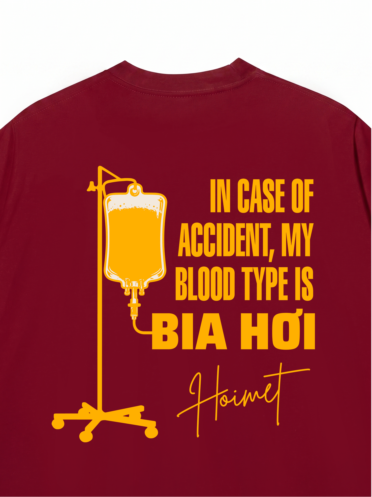 Áo Thun Relaxed Fit Blood Type Is Bia Hơi
