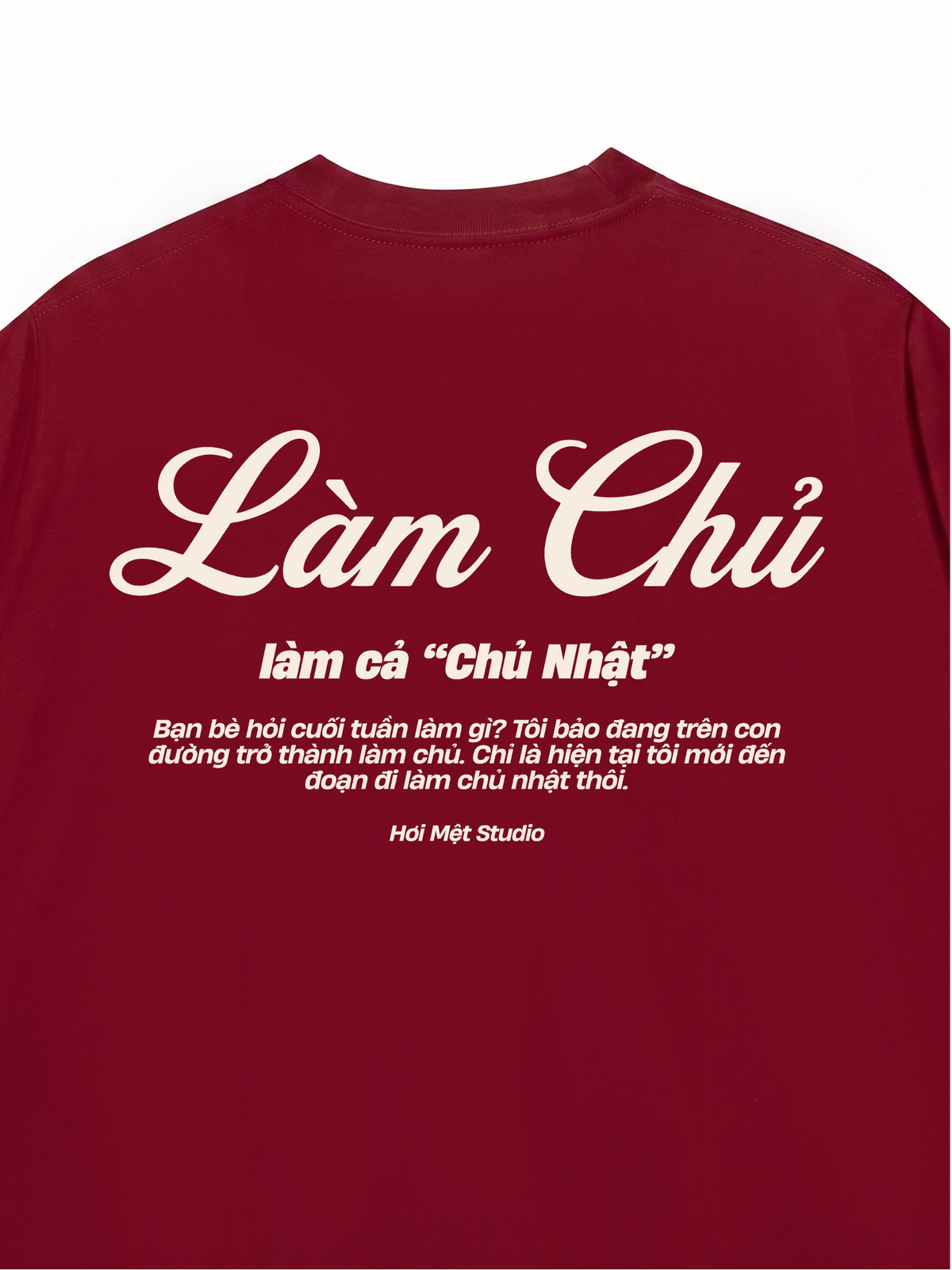 Áo Thun Relaxed Fit Làm Cả Chủ Nhật