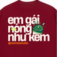 Áo Thun Relaxed Fit Em Gái Tính Nóng Như Kem