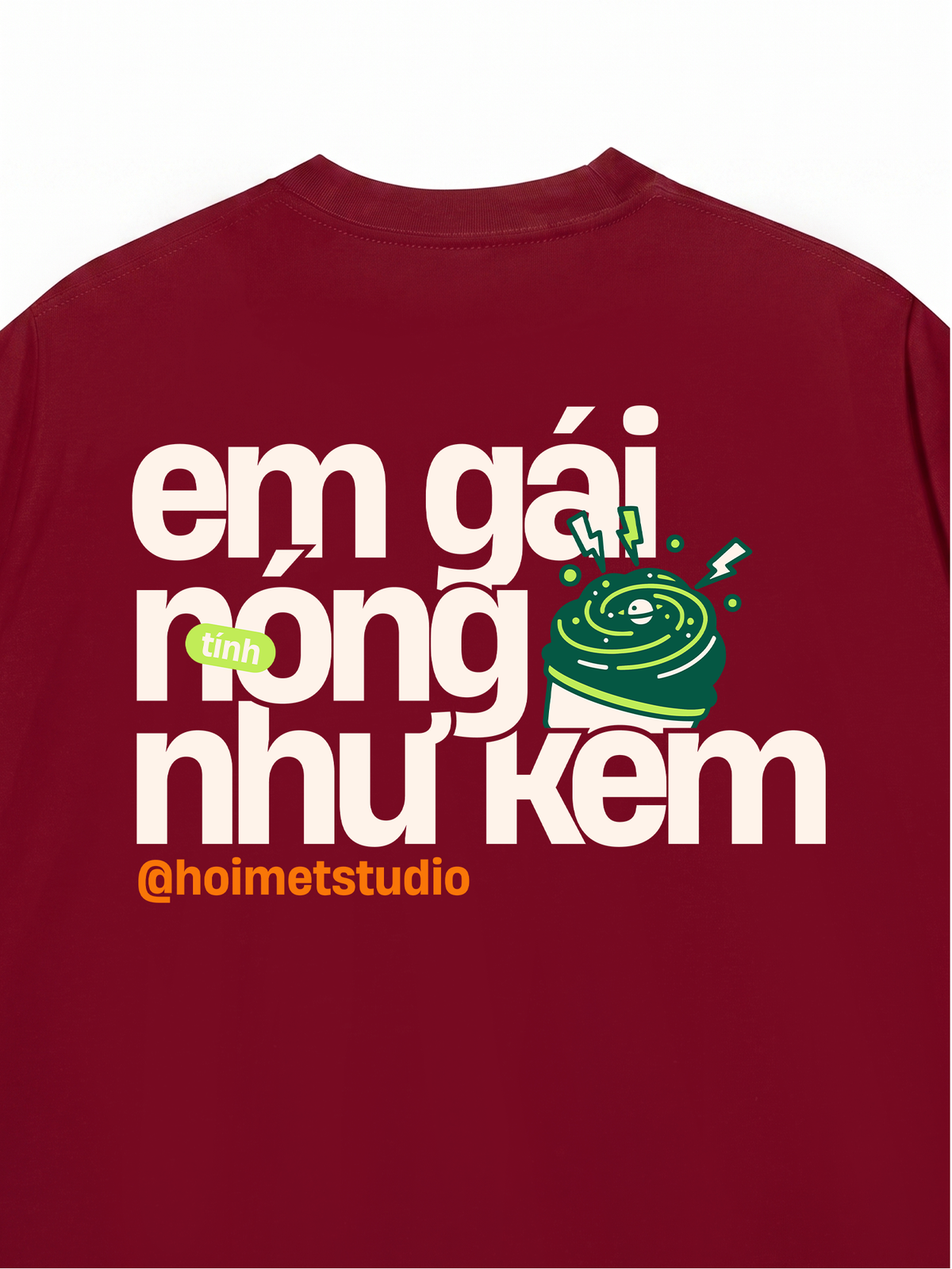 Áo Thun Relaxed Fit Em Gái Tính Nóng Như Kem