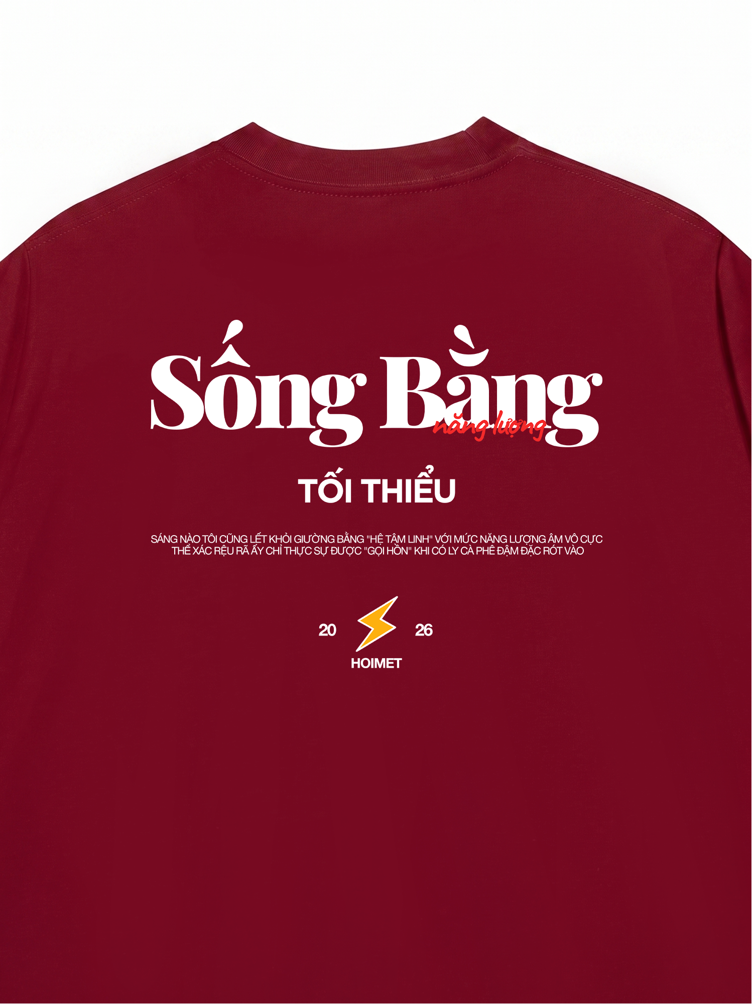 Áo Thun Relaxed Fit Sống Bằng Năng Lượng Tối Thiểu
