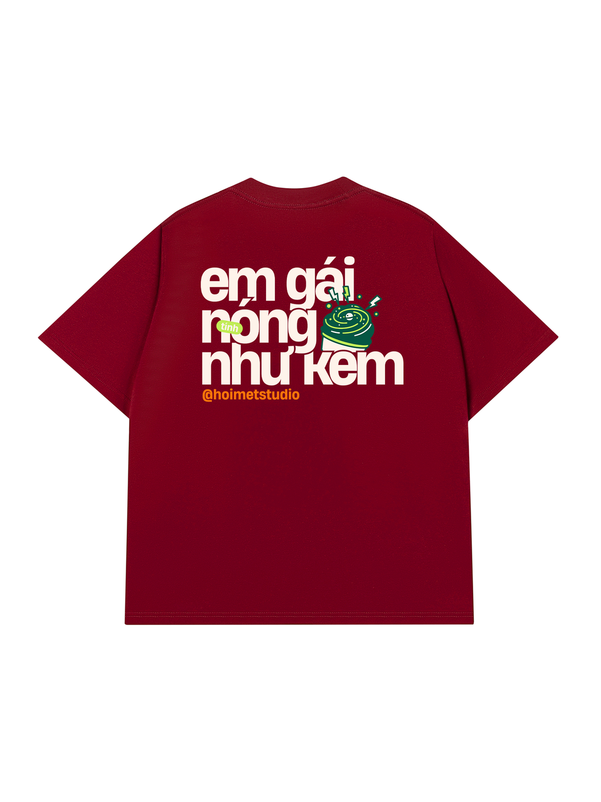 Áo Thun Relaxed Fit Em Gái Tính Nóng Như Kem