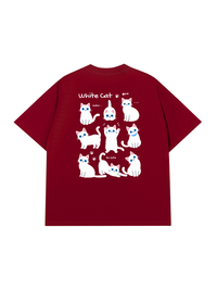 Áo Thun Relaxed Fit Cat Cute