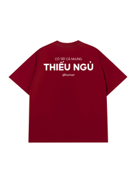 Áo Thun Relaxed Fit Thiếu Ngủ