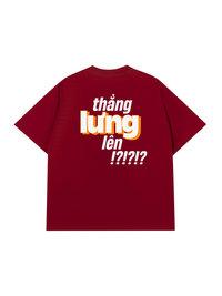 Áo Thun Relaxed Fit Thẳng Lưng Lên