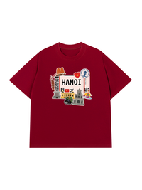 Áo Thun Relaxed Fit Du Lịch Hà Nội