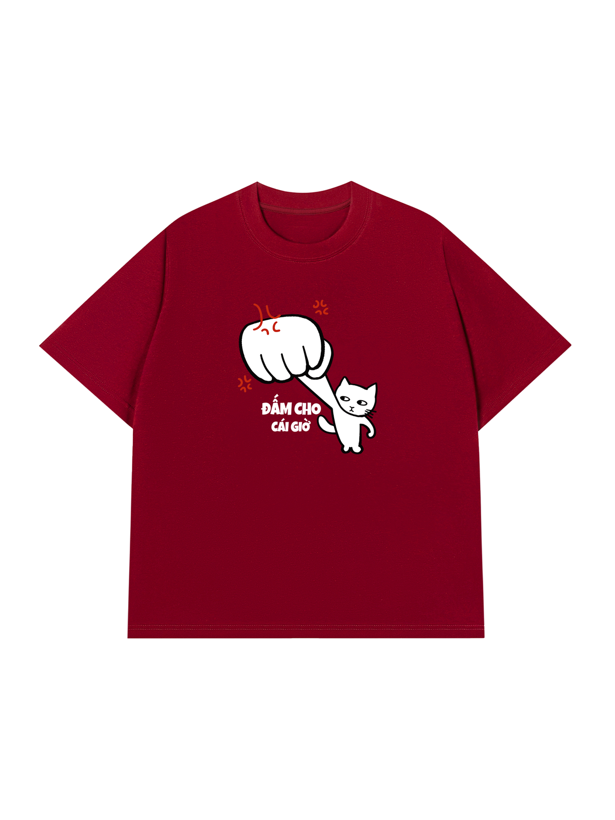 Áo Thun Relaxed Fit Đấm Cho Cái Giờ