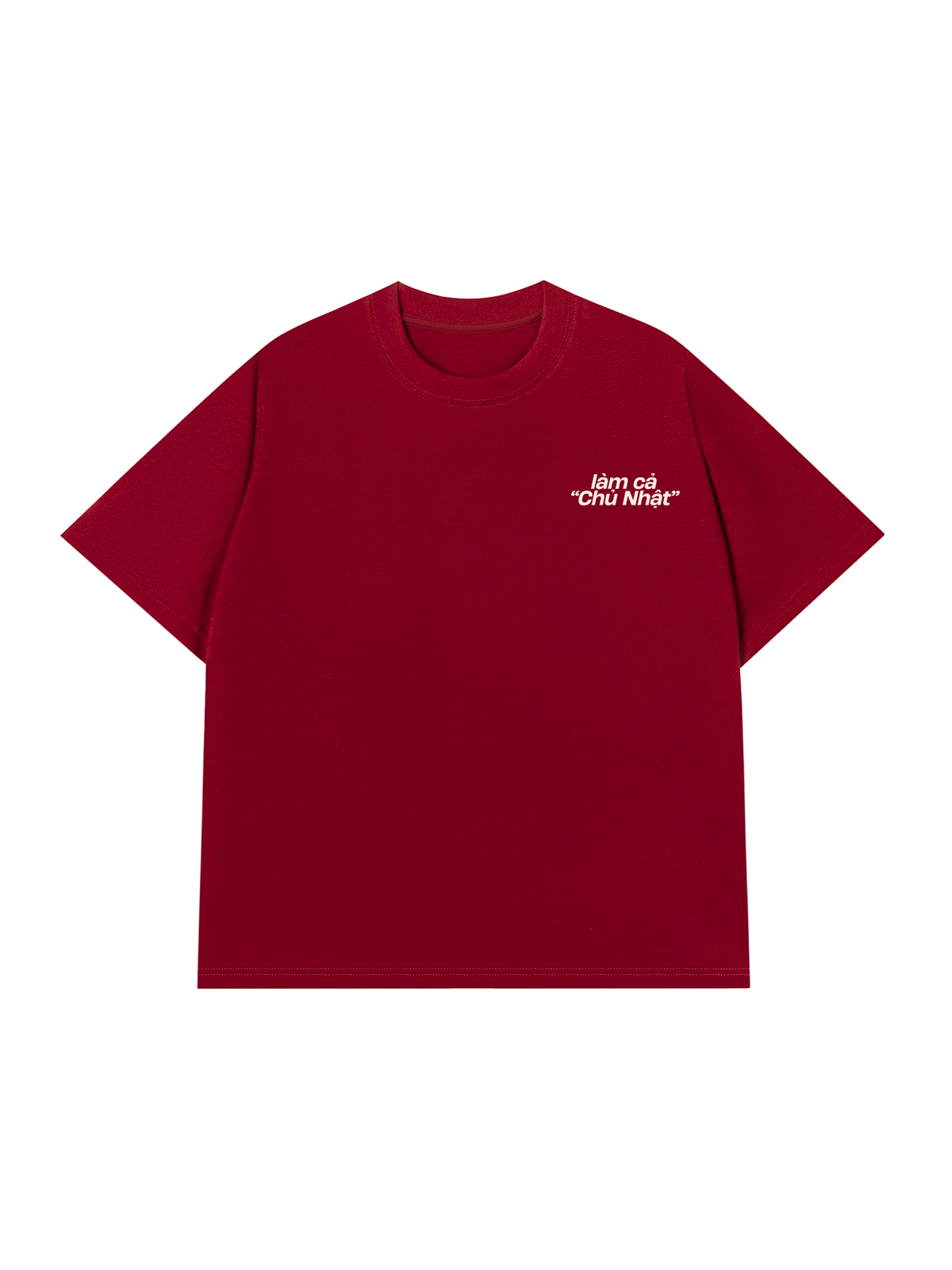 Áo Thun Relaxed Fit Làm Cả Chủ Nhật