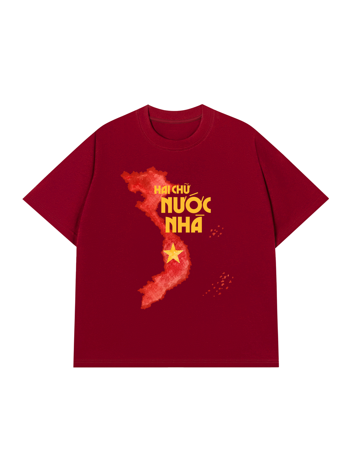 Áo Thun Relaxed Fit Hai Chữ Nước Nhà