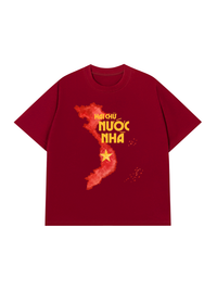 Áo Thun Relaxed Fit Hai Chữ Nước Nhà