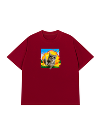 Áo Thun Relaxed Fit Mèo Nổ