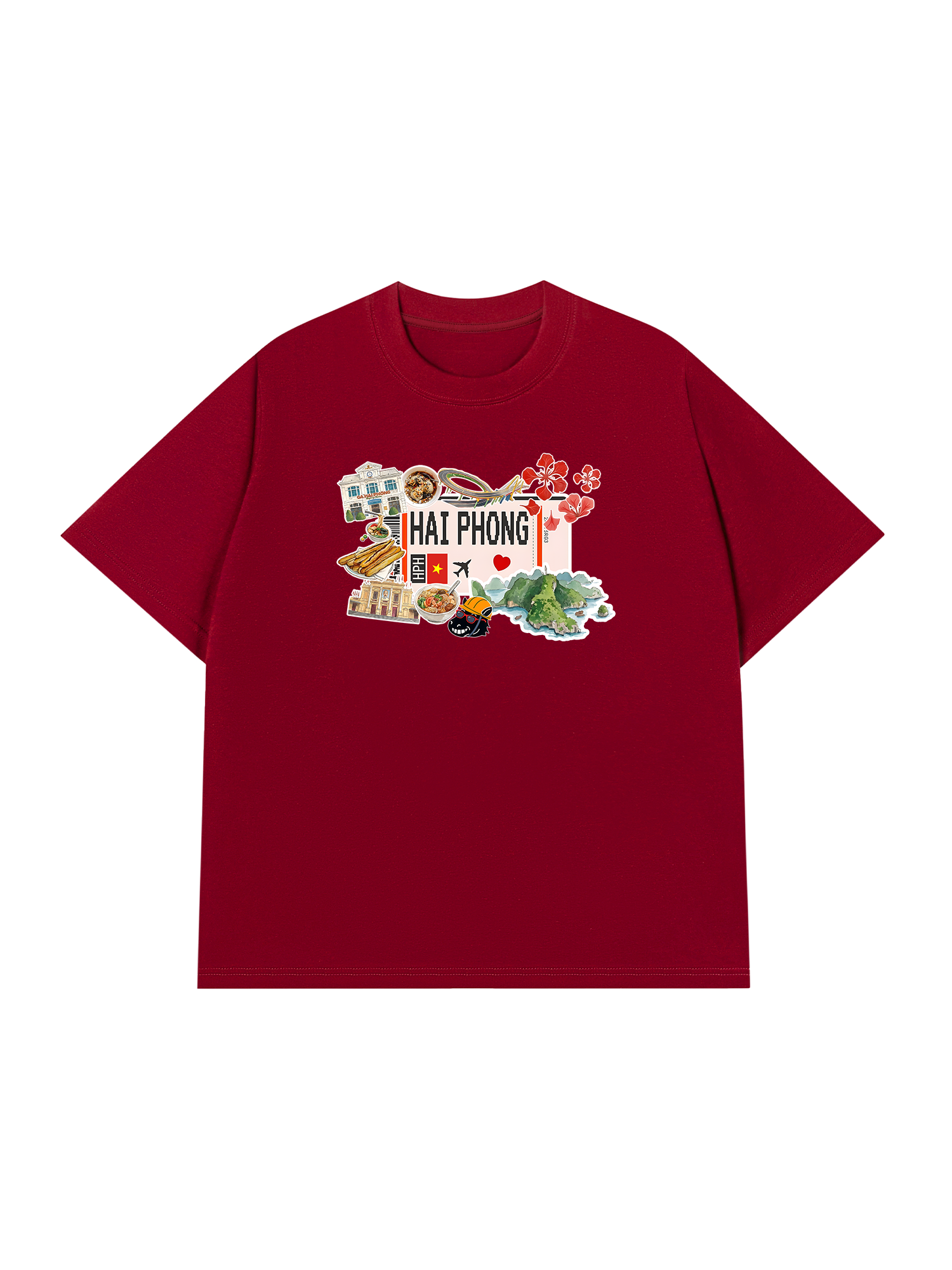 Áo Thun Relaxed Fit Du Lịch Hải Phòng