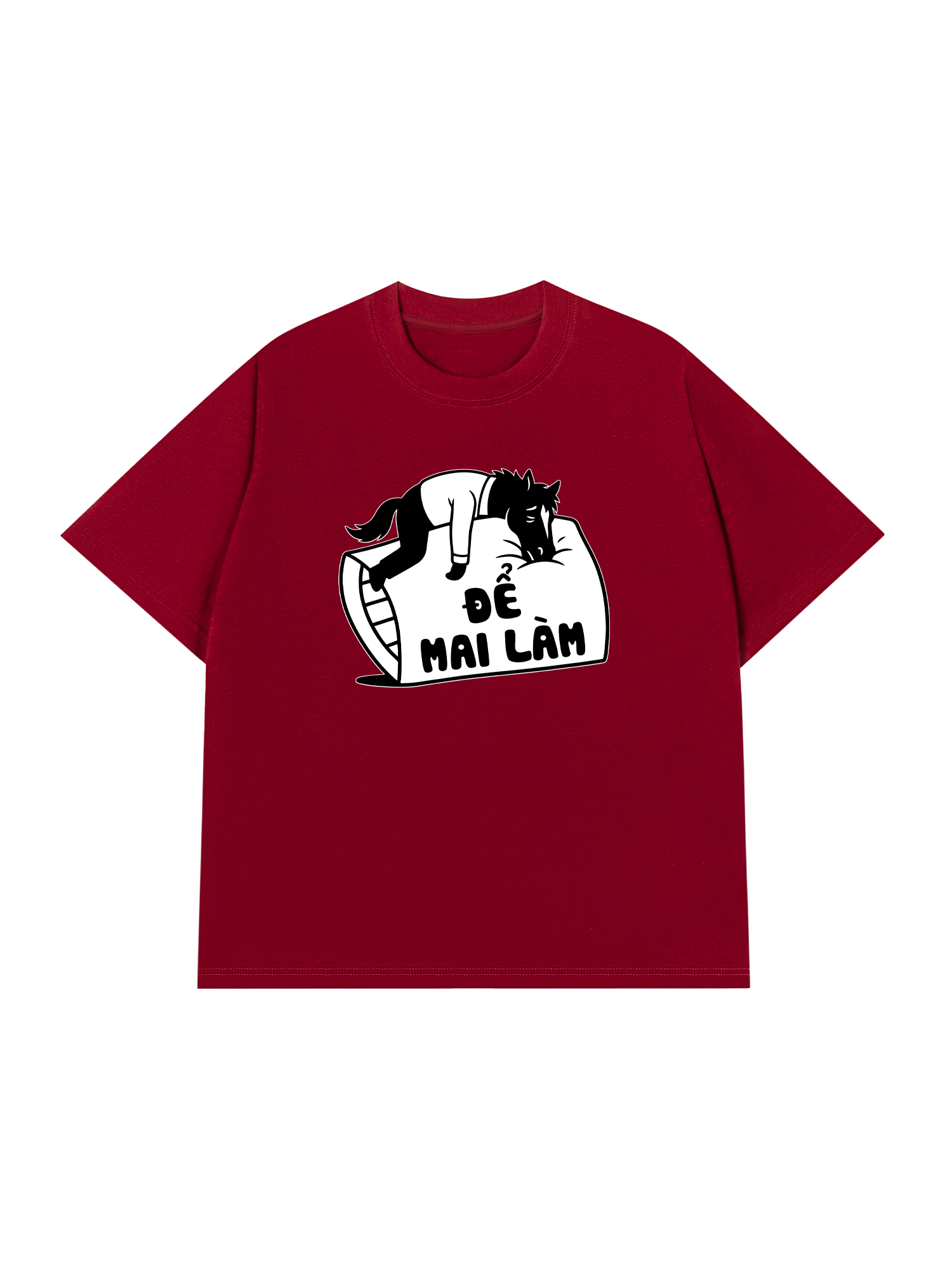 Áo Thun Relaxed Fit Để Mai Làm Đi