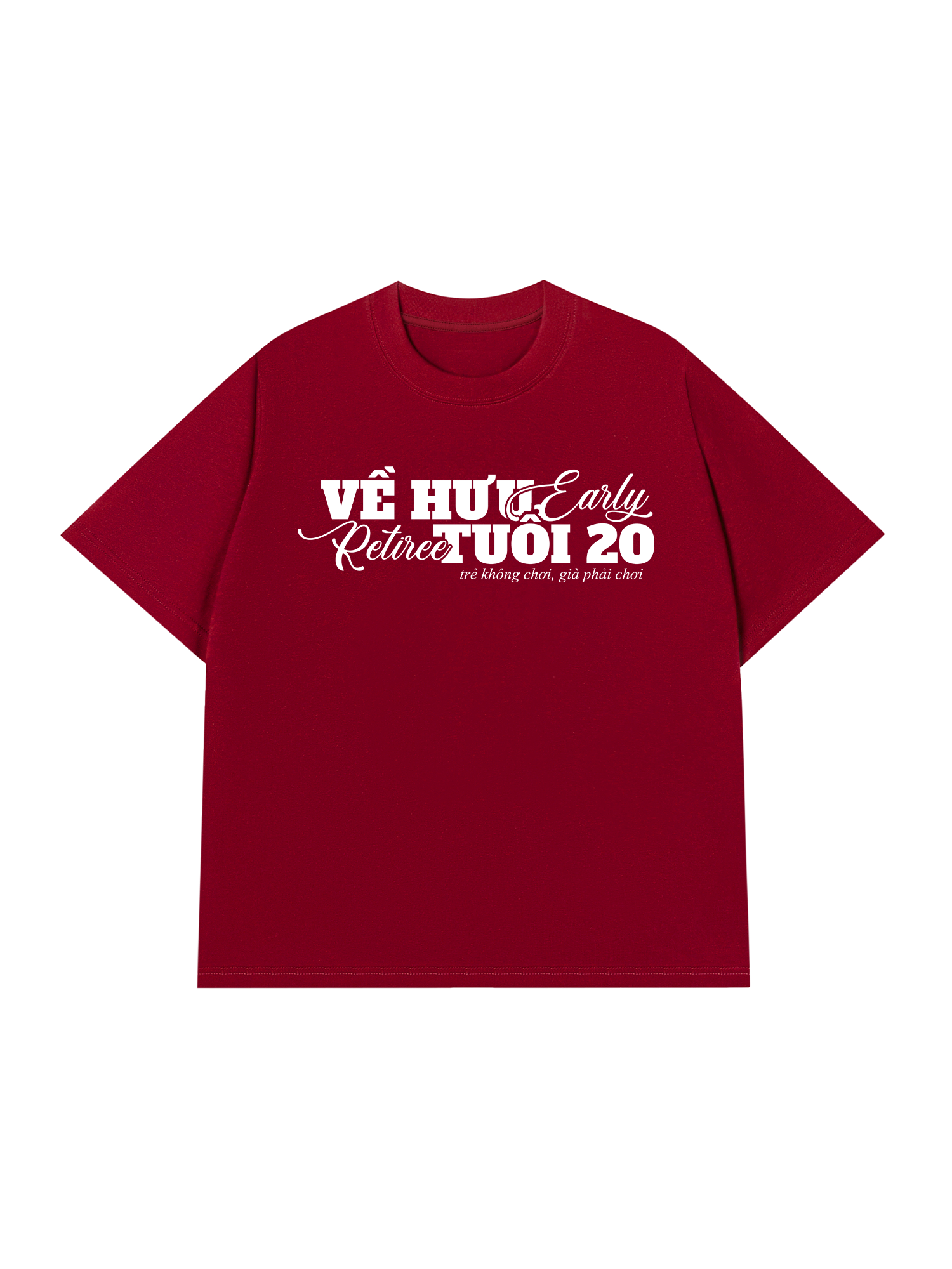 Áo Thun Relaxed Fit Về Hưu Tuổi 20