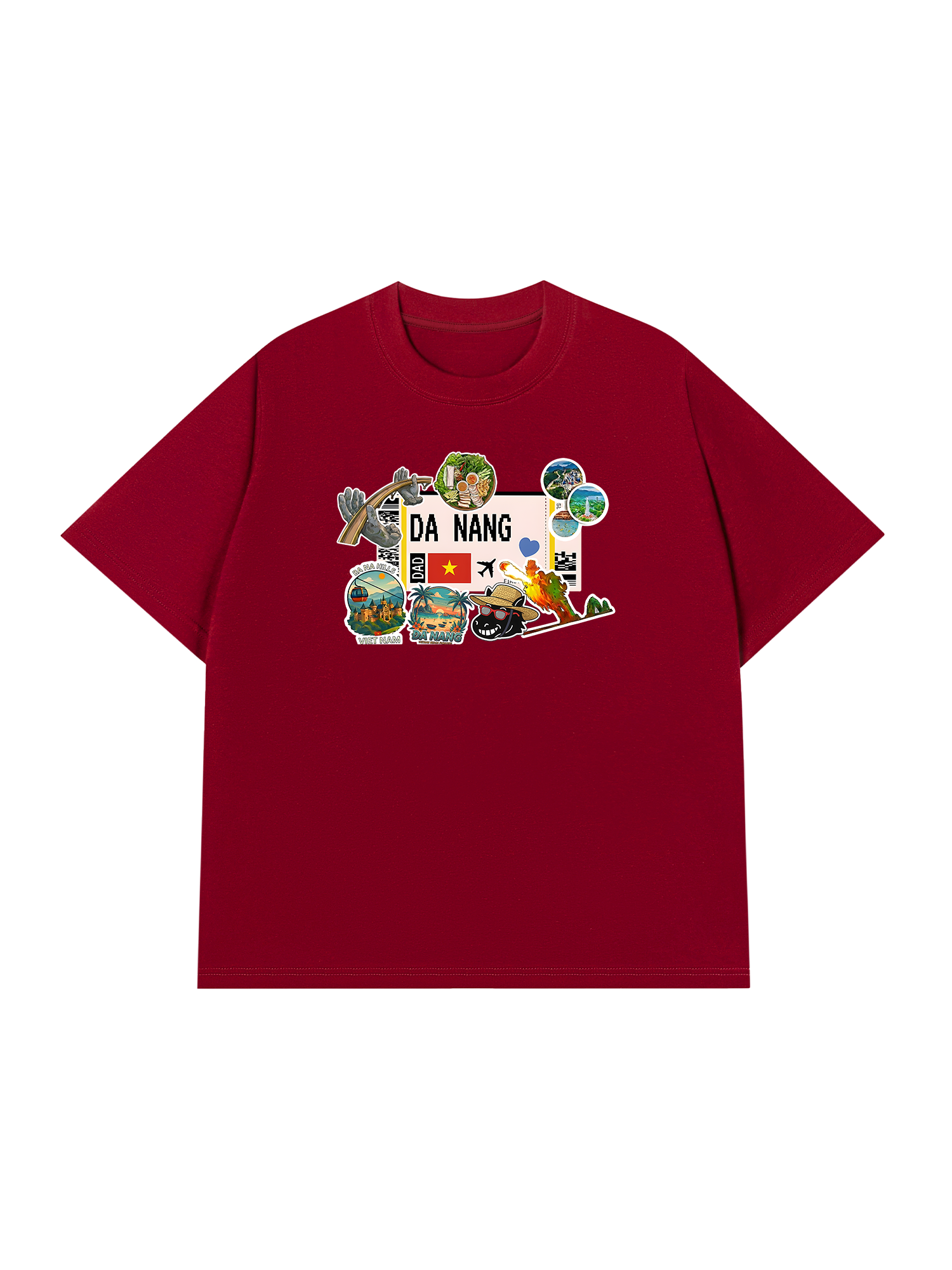 Áo Thun Relaxed Fit Du Lịch Đà Nẵng