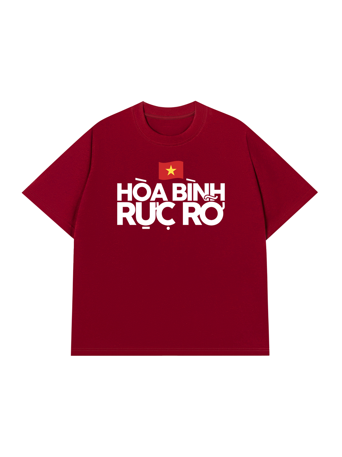 Áo Thun Relaxed Fit Hòa Bình Rực Rỡ