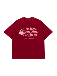 Áo Thun Relaxed Fit Tôm Chiên Xù