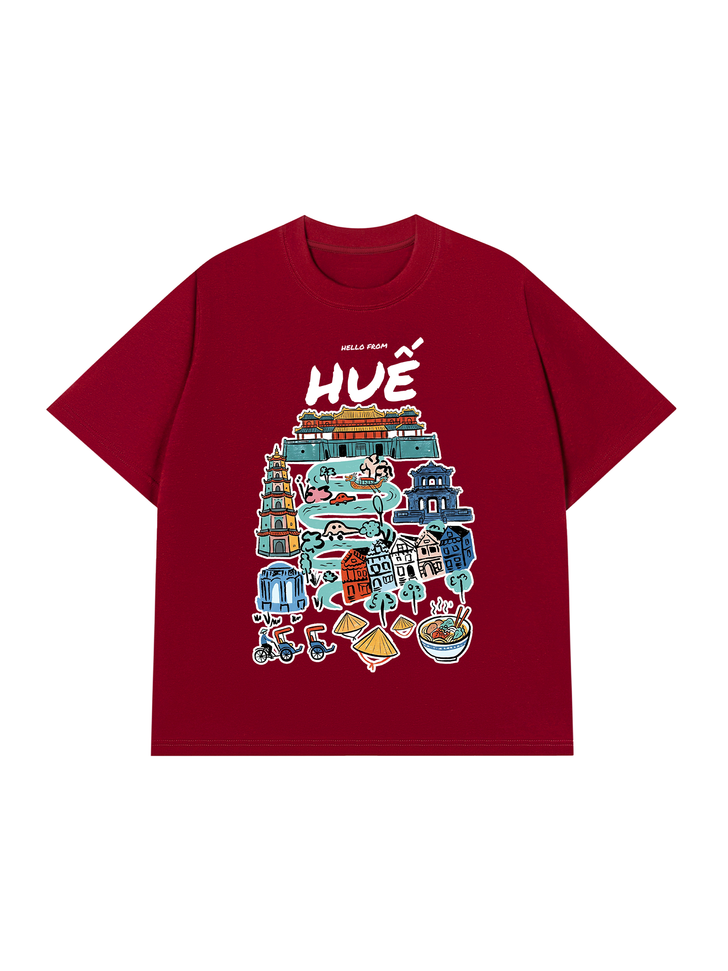 Áo Thun Relaxed Fit Hello From Huế