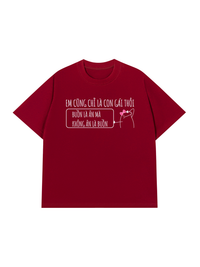 Áo Thun Relaxed Fit Em Cũng Là Con Gái Thôi