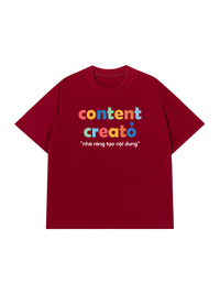 Áo Thun Relaxed Fit Content Creator