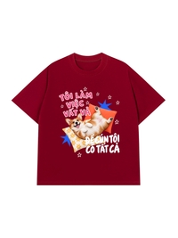 Áo Thun Relaxed Fit Cún Tôi Có Tất Cả