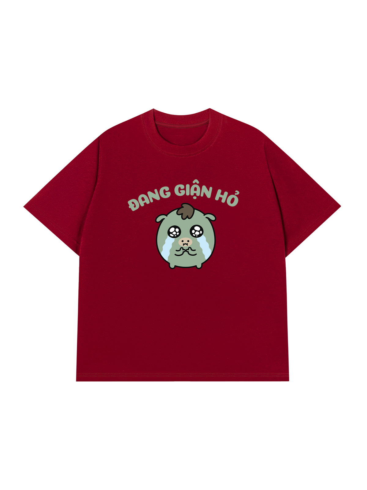 Áo Thun Relaxed Fit Đang Giận Hỏ