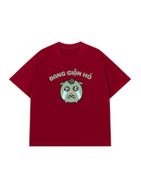 Áo Thun Relaxed Fit Đang Giận Hỏ