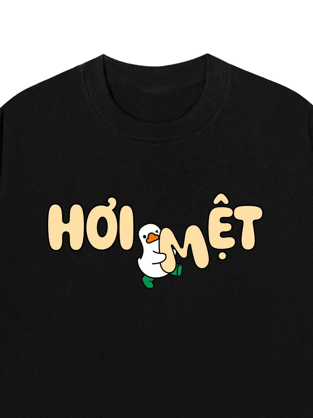 Áo Thun Relaxed Fit Vịt Hơi Mệt
