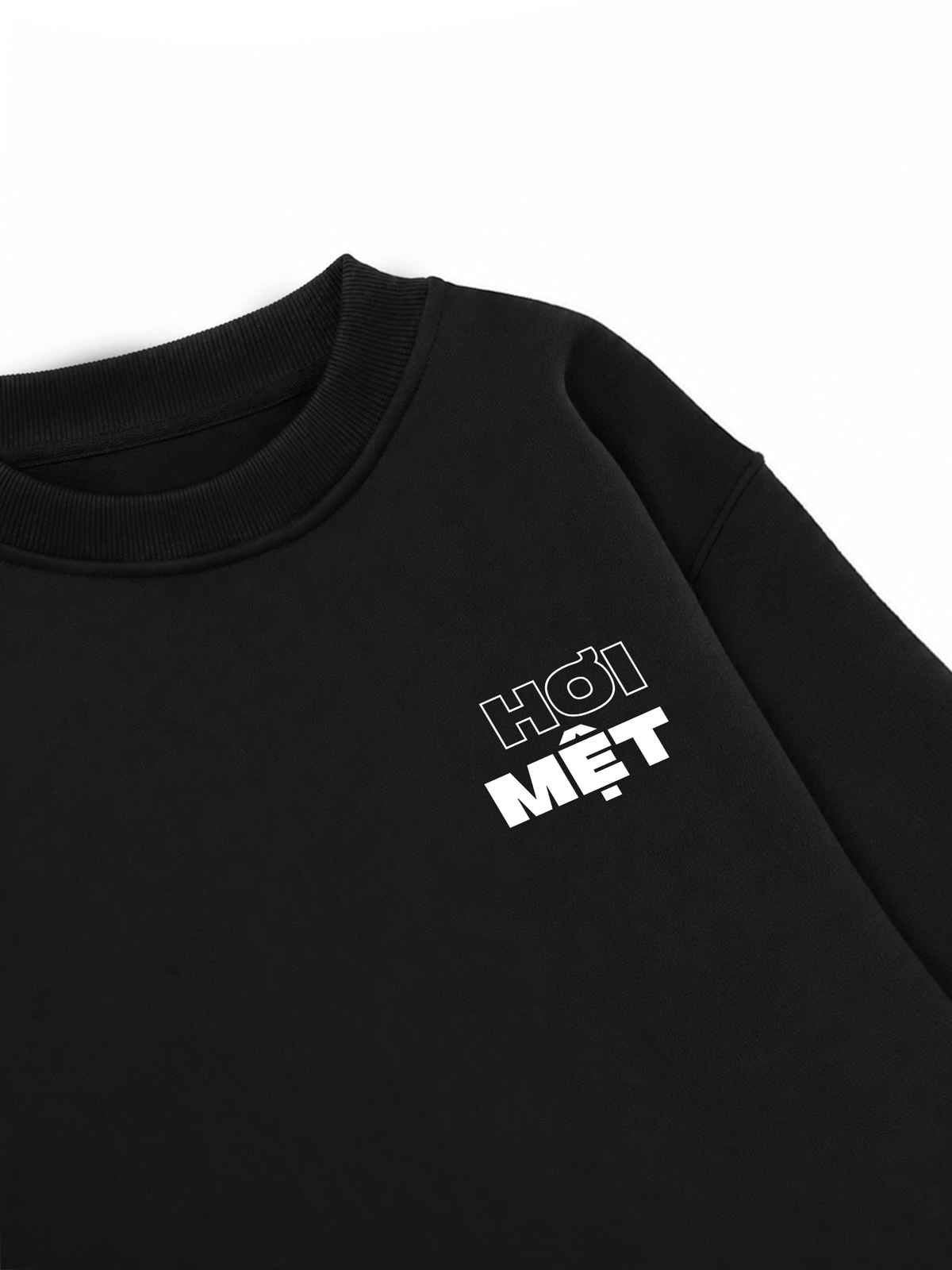 Áo Sweater Nỉ Hai Da Don't Quit