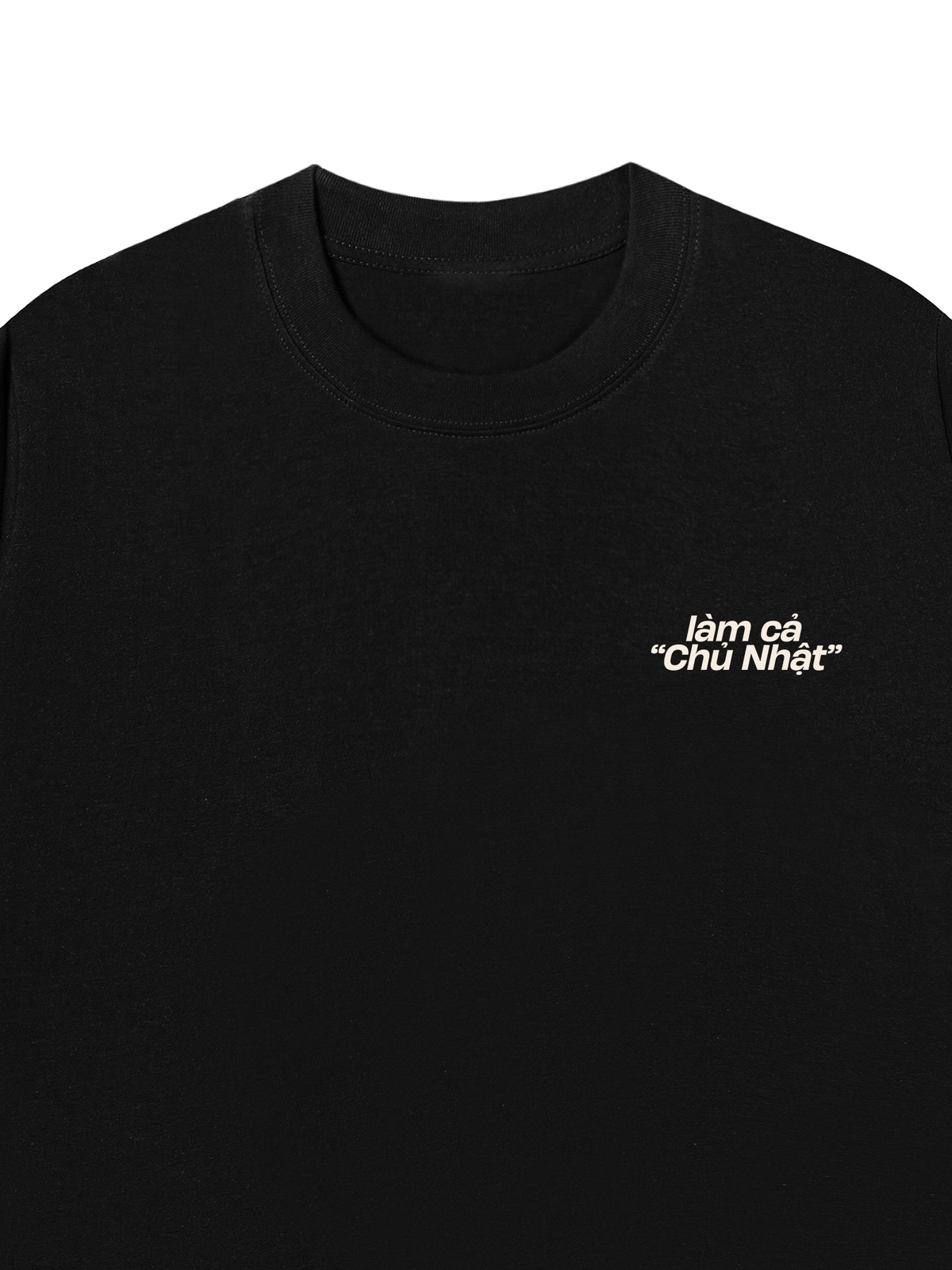 Áo Thun Relaxed Fit Làm Cả Chủ Nhật