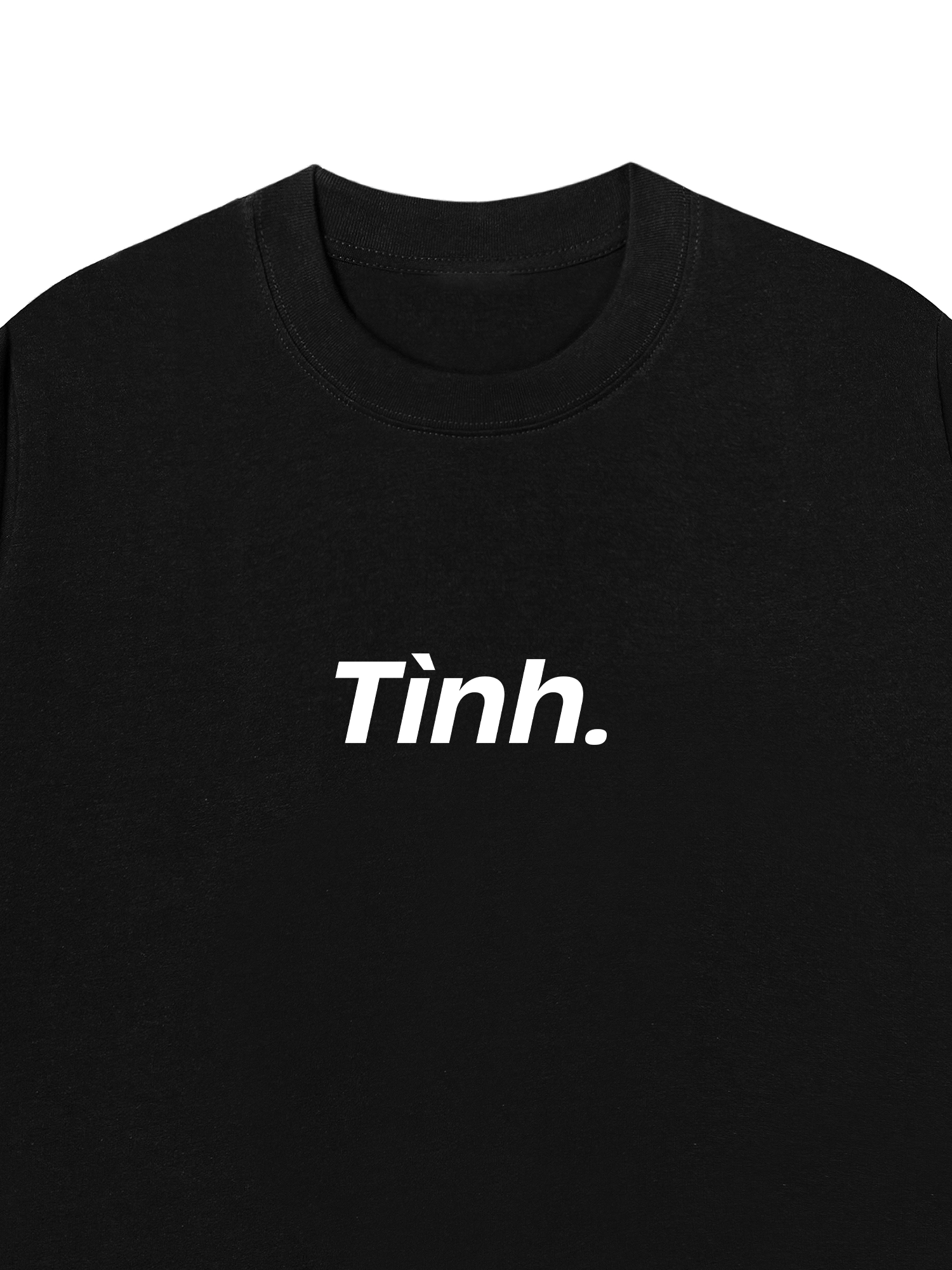 Áo Thun Relaxed Fit Đen Tình