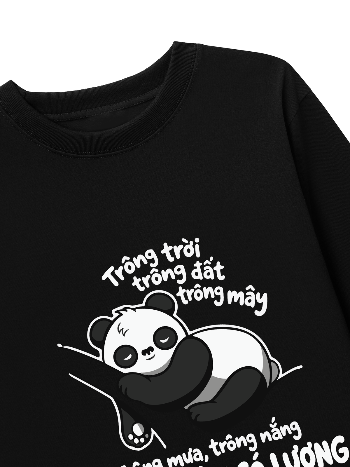 Áo Dài Tay Trông Mưa Trông Nắng Trông Ngày Có Lương