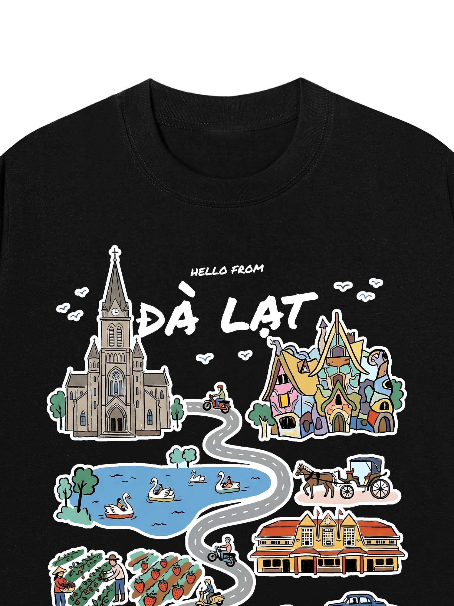 Áo Thun Relaxed Fit Hello From Đà Lạt