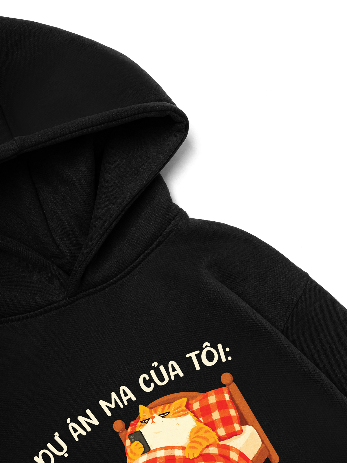 Áo Hoodie Nỉ Hai Da Dự Án Ma Của Tôi Ngủ Sớm