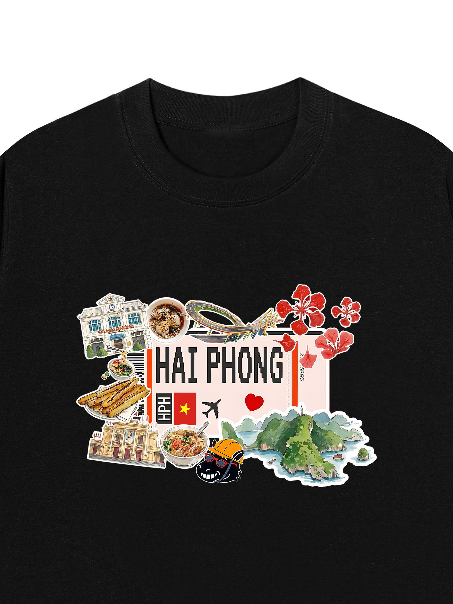 Áo Thun Relaxed Fit Du Lịch Hải Phòng