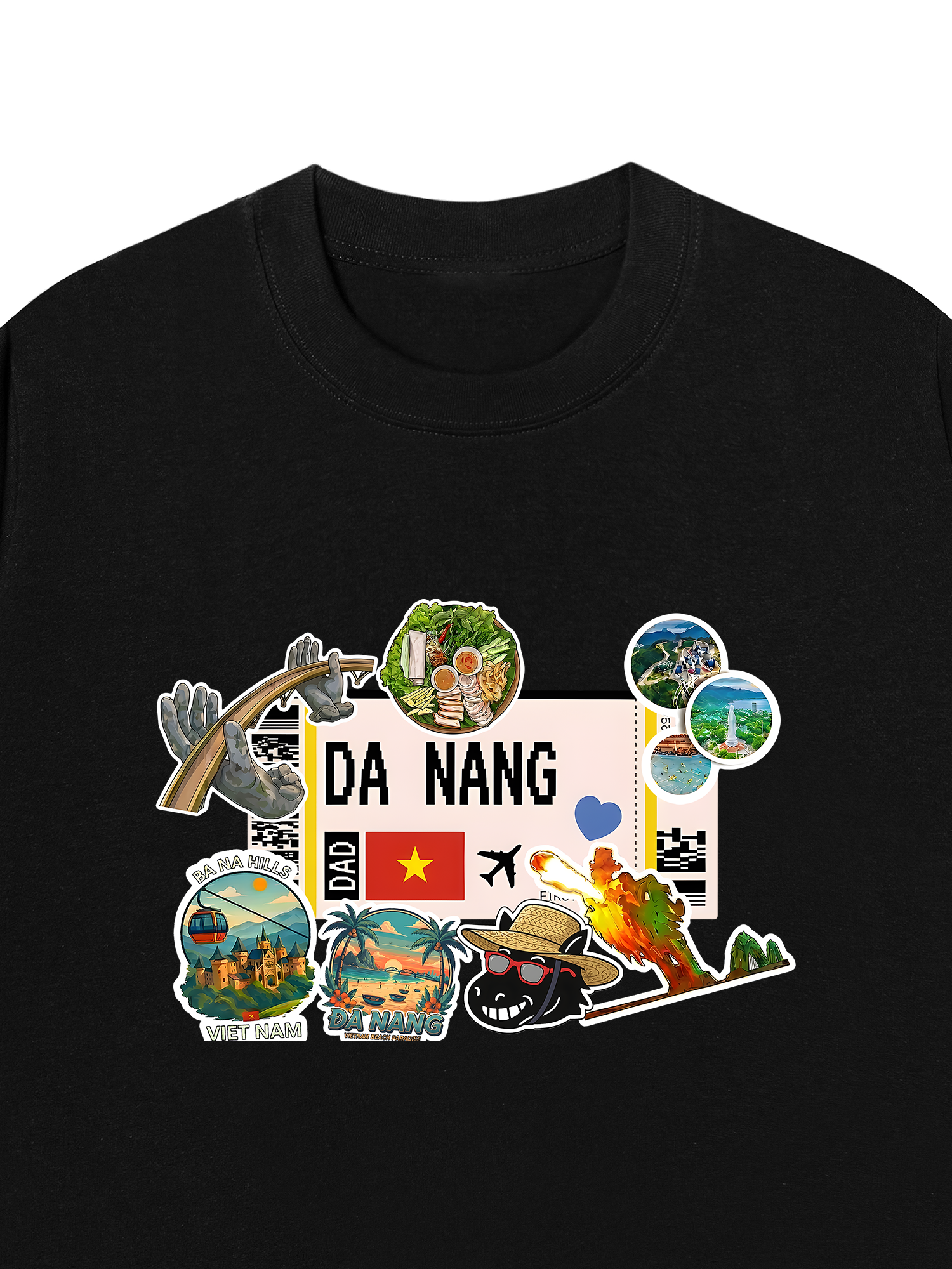 Áo Thun Relaxed Fit Du Lịch Đà Nẵng