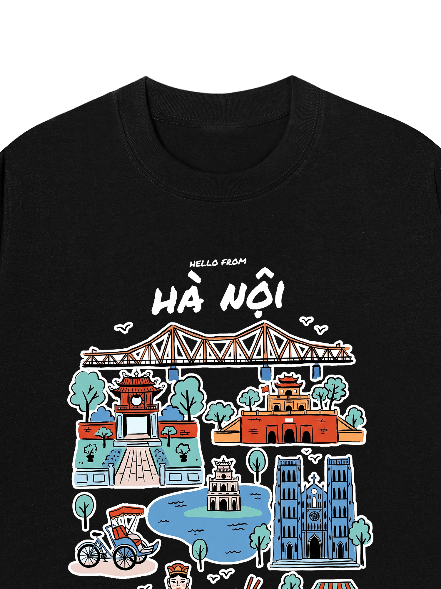 Áo Thun Relaxed Fit Hello From Hà Nội