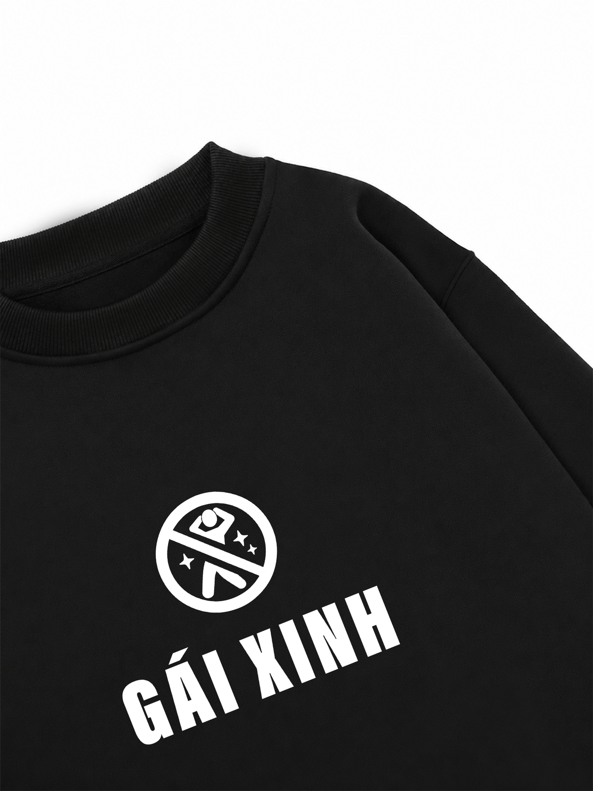Áo Sweater Nỉ Hai Da Vui Lòng Không Hoảng Loạn Khi Thấy Gái Xinh
