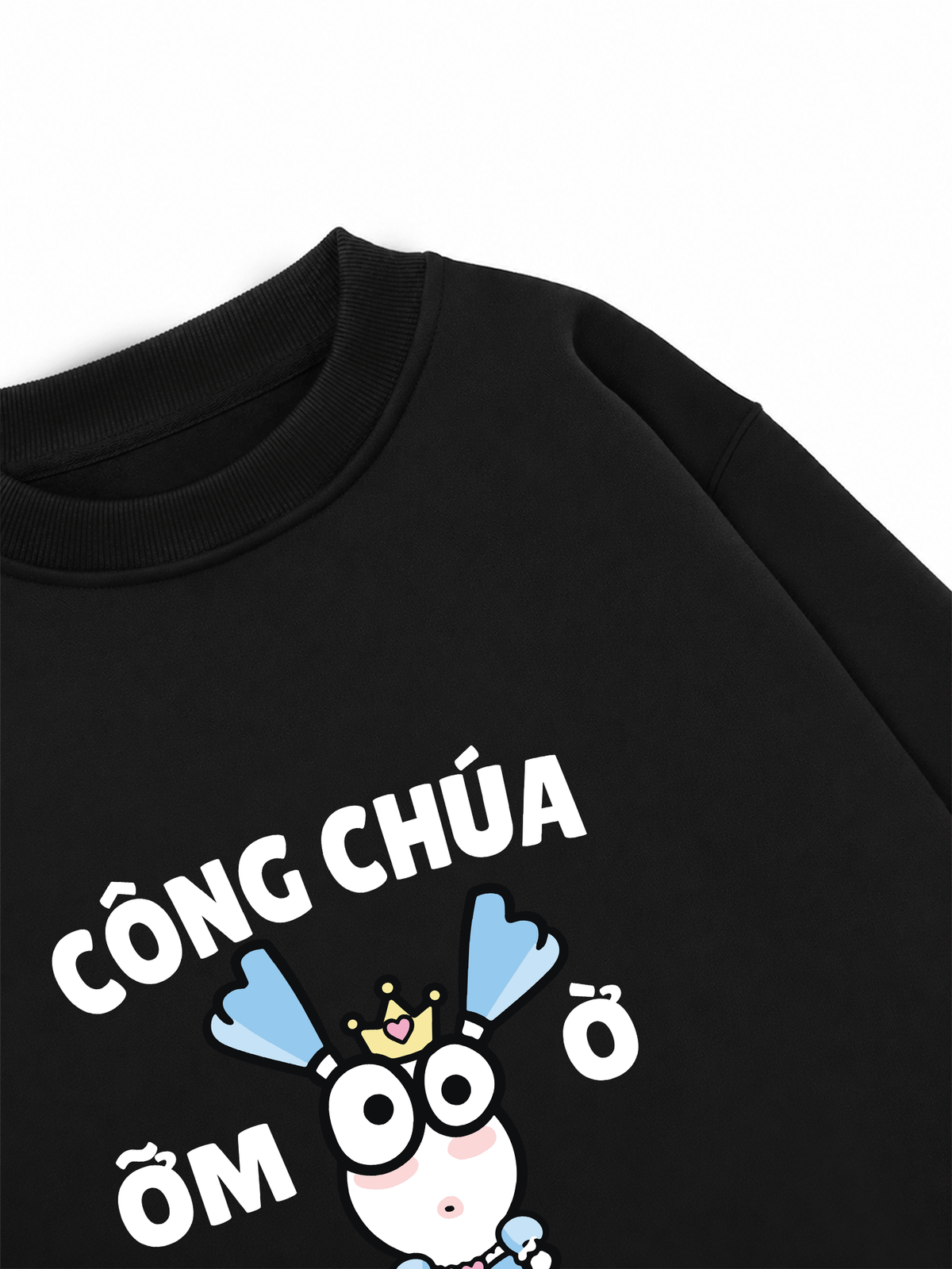 Áo Sweater Nỉ Hai Da Công Chúa Ỡm Ờ