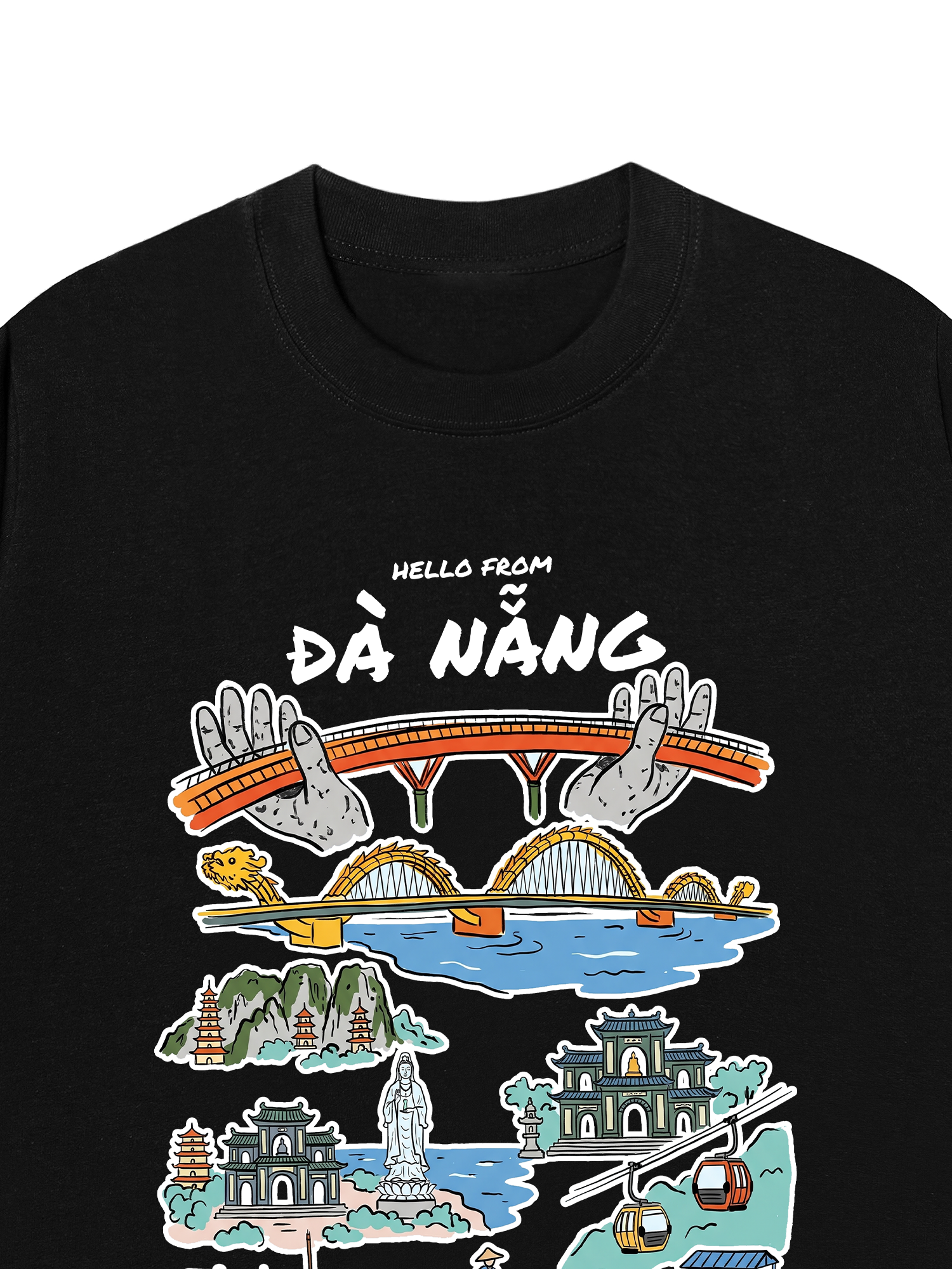 Áo Thun Relaxed Fit Hello From Đà Nẵng