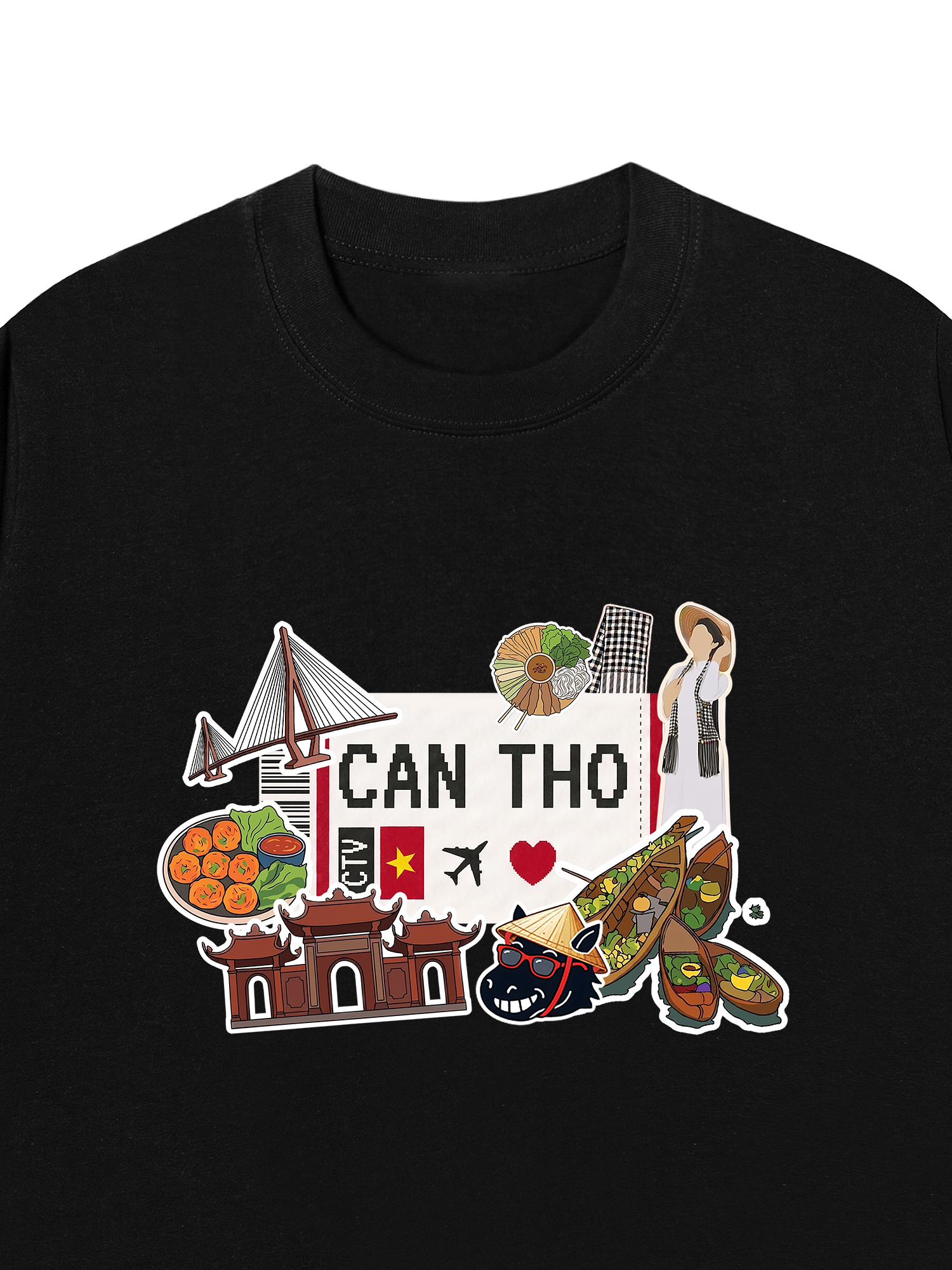 Áo Thun Relaxed Fit Du lịch Cần Thơ