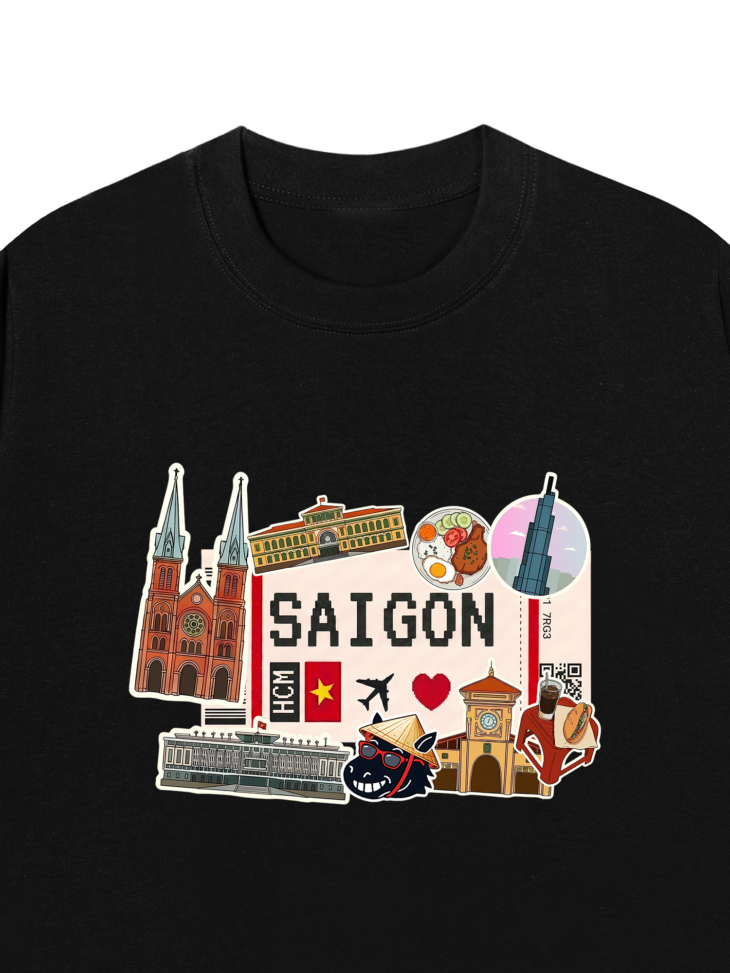 Áo Thun Relaxed Fit Du Lịch Sài Gòn